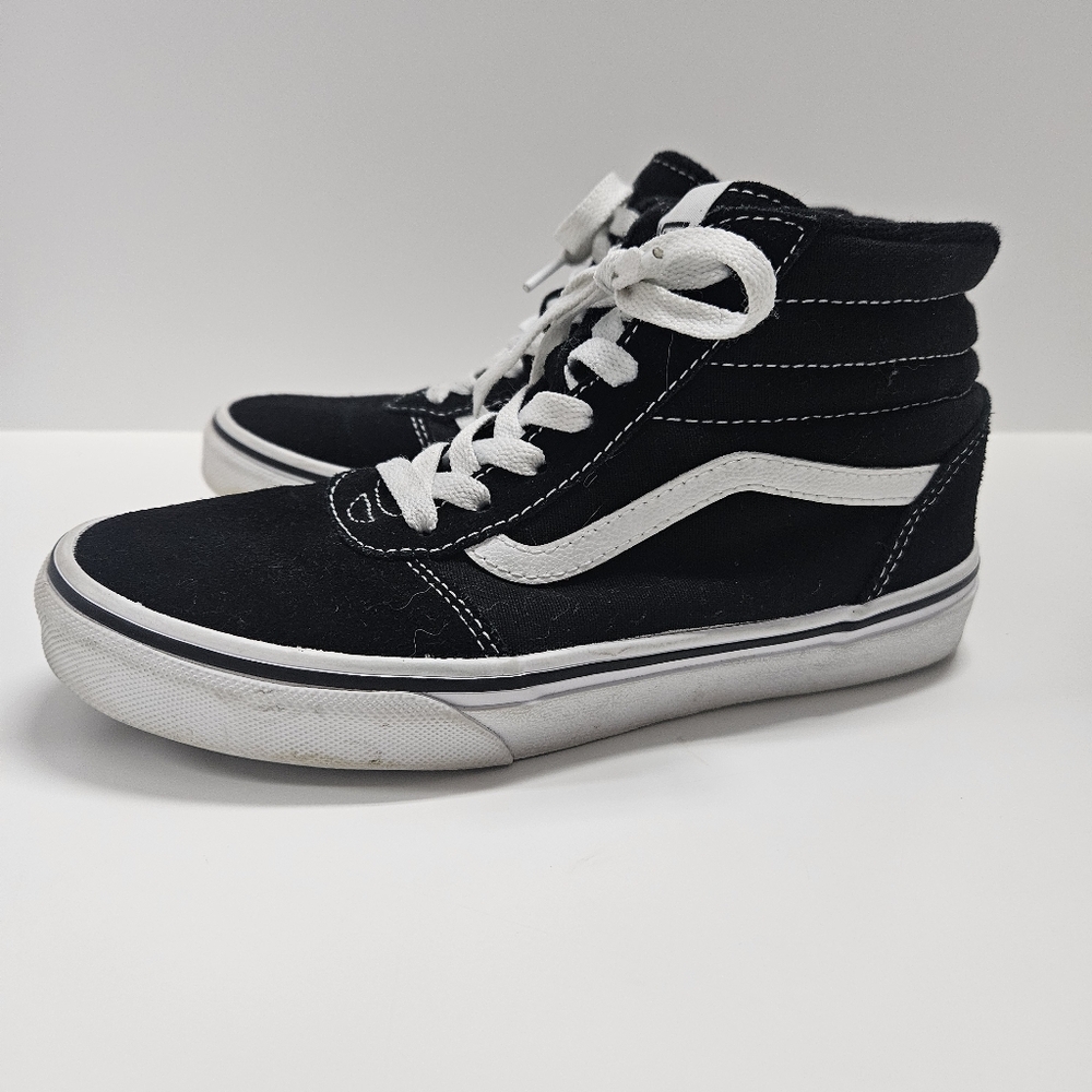 Vans Off The Wall Hi-Tops Youth Sz 4 Old Skool SK8 Black/White